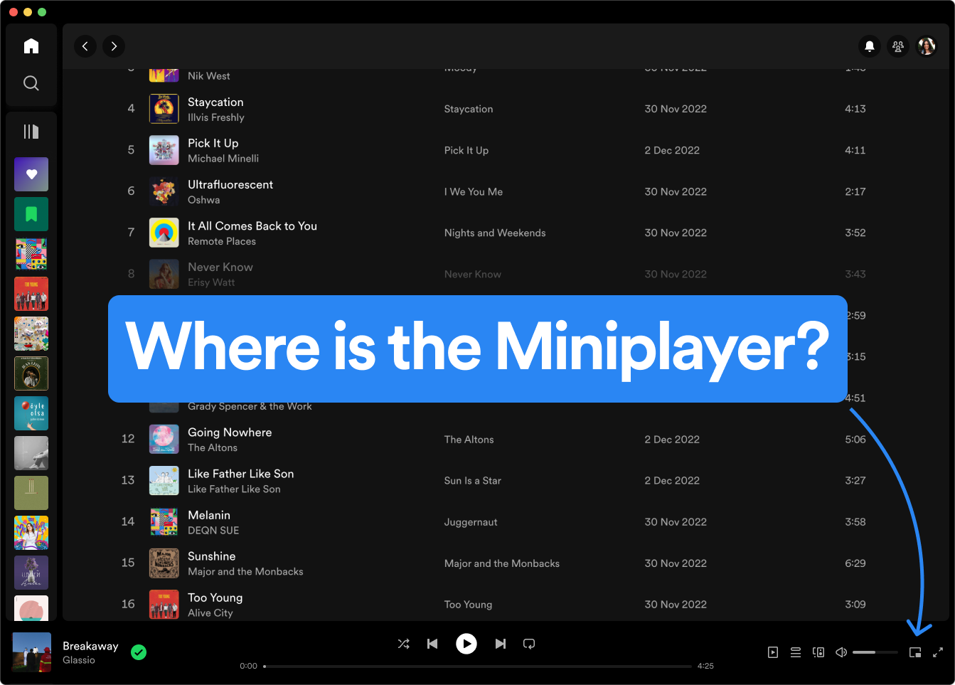 Spotify Activer Mini Lecteur