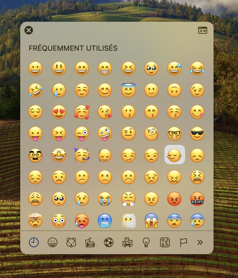 émojis Macos 14.4