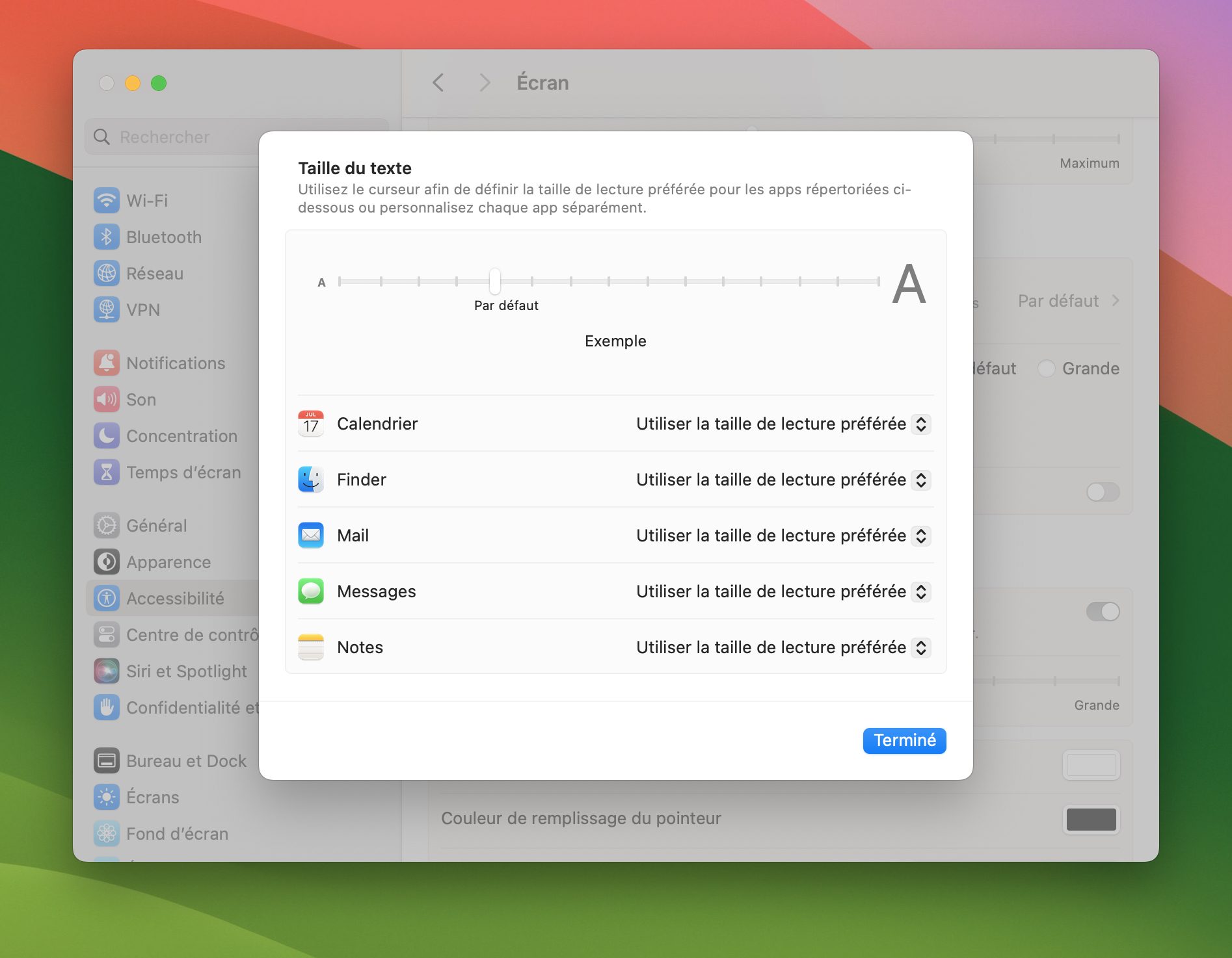 Macos Sonoma Taille Texte