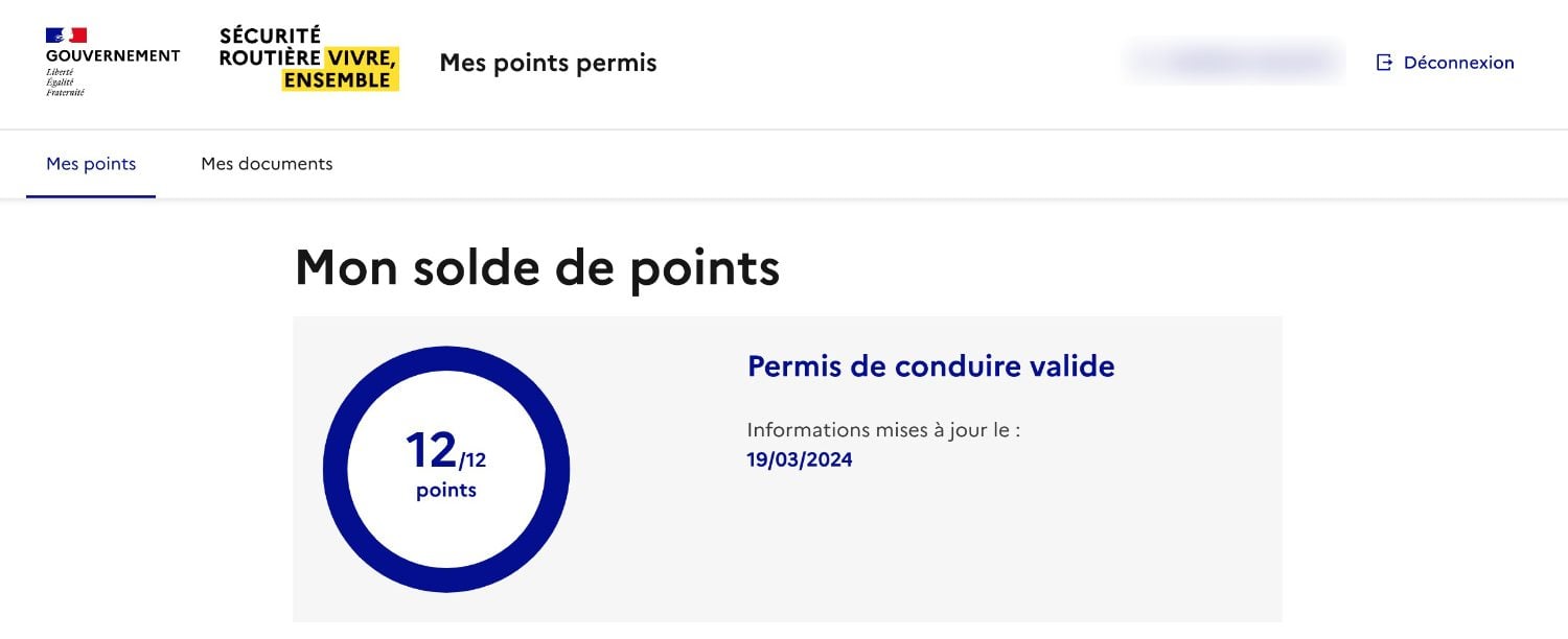 Site Permis Points Conduire France