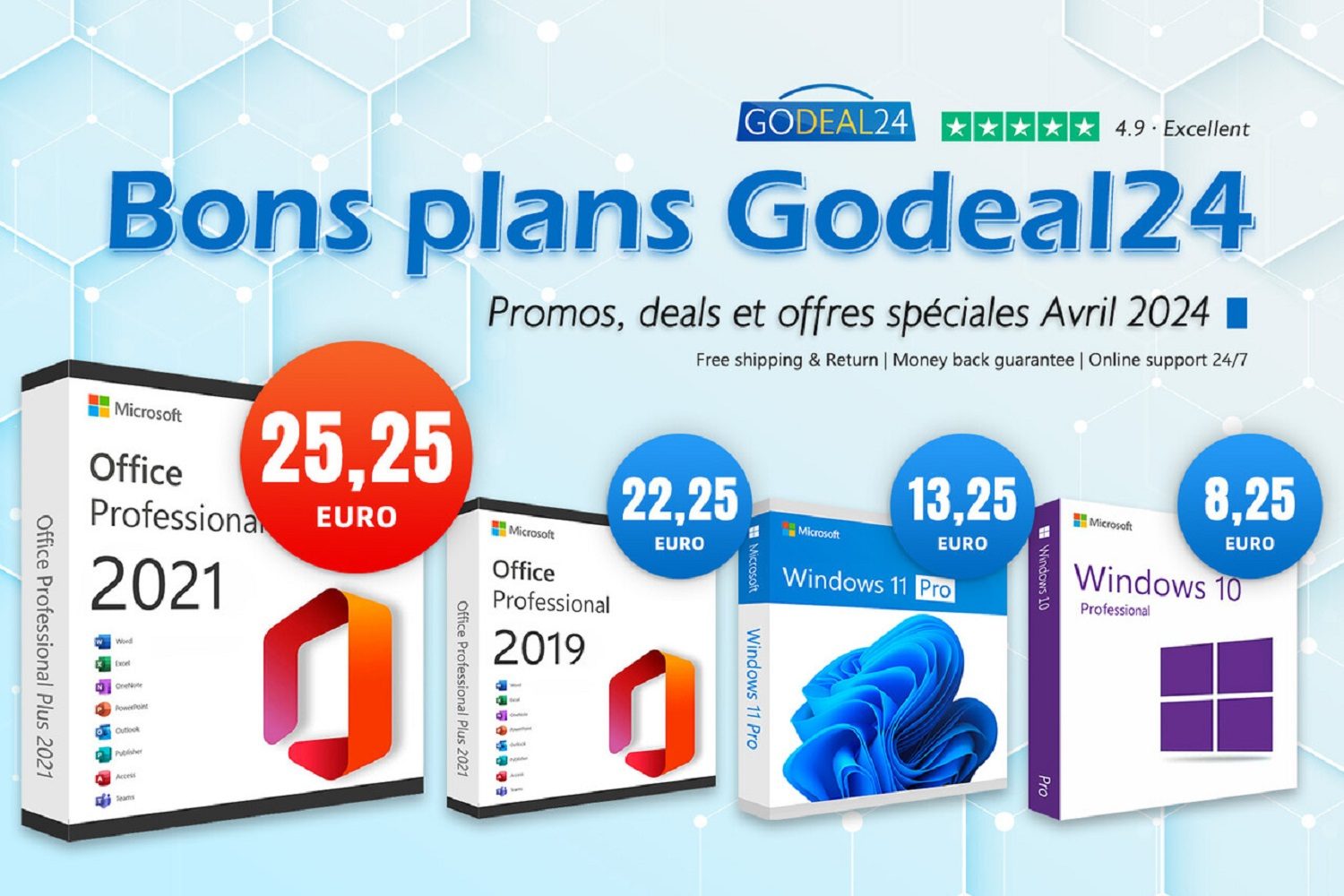 Offre de folie : Microsoft Office 2021 à 15€ et Windows 11 à 10€ sur Godeal24 (à vie)  