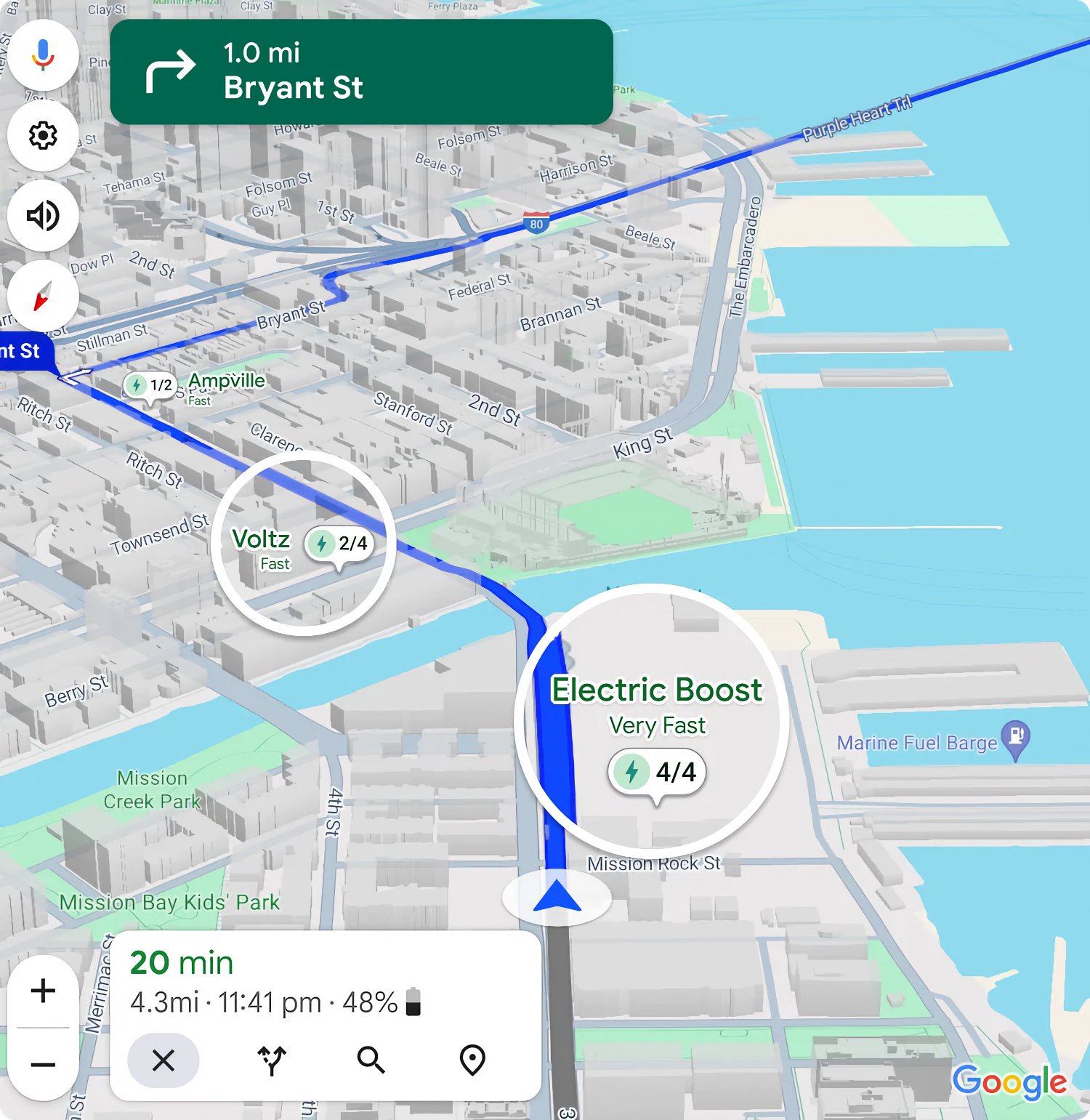 Google Maps Stations Ev