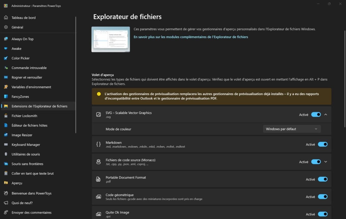 Microsoft Powertoys Windows Explorateur De Fichiers