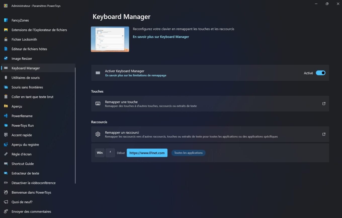 Microsoft Powertoys Windows Keyboard Manager