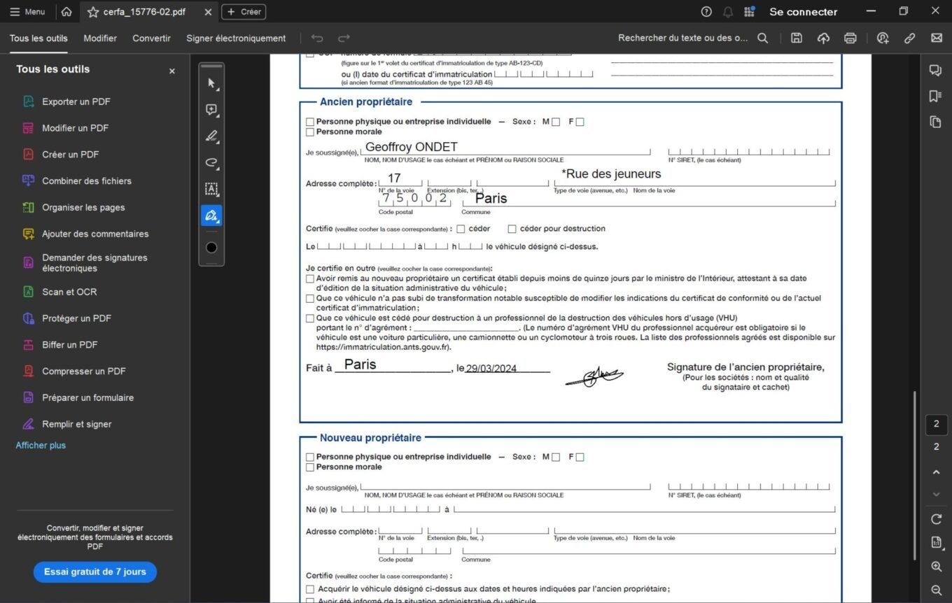 Remplir Et Signer Un Pdf Windows10