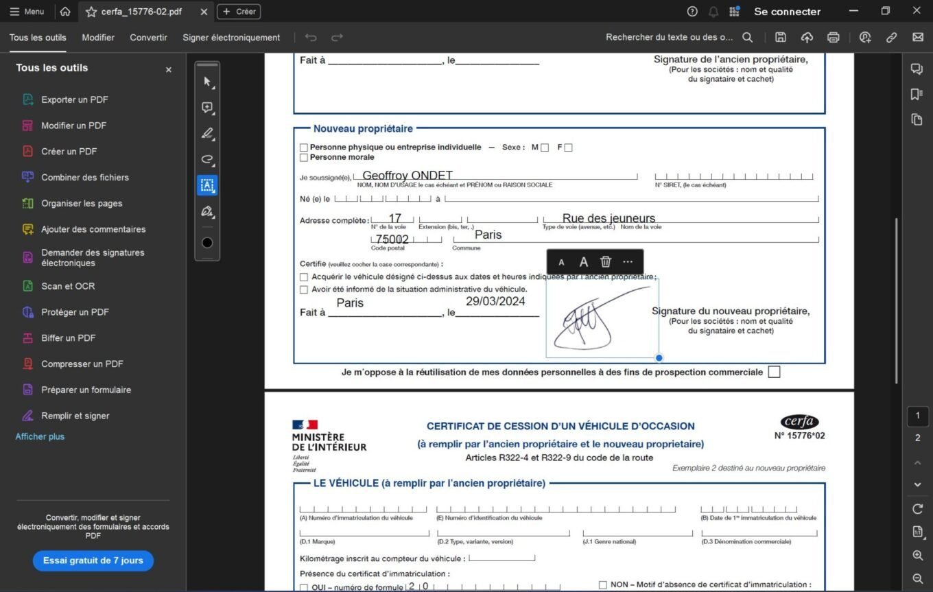 Remplir Et Signer Un Pdf Windows13