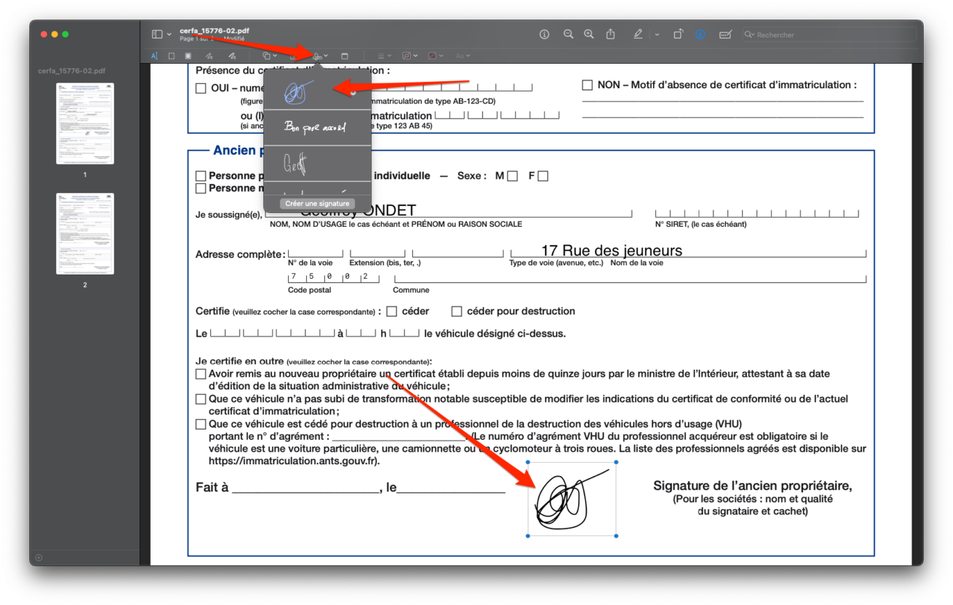 Remplir Et Signer Un Pdf Macos13