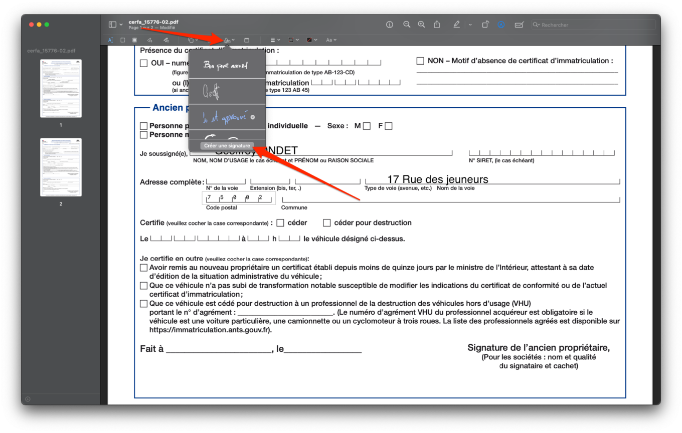 Remplir Et Signer Un Pdf Macos3