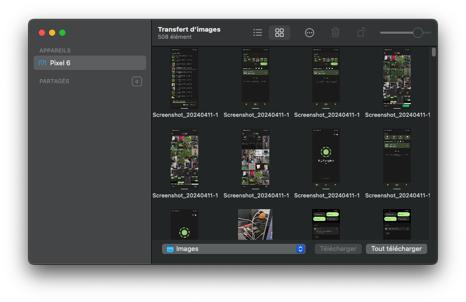Transfert Photos Vidéos Android Macos6