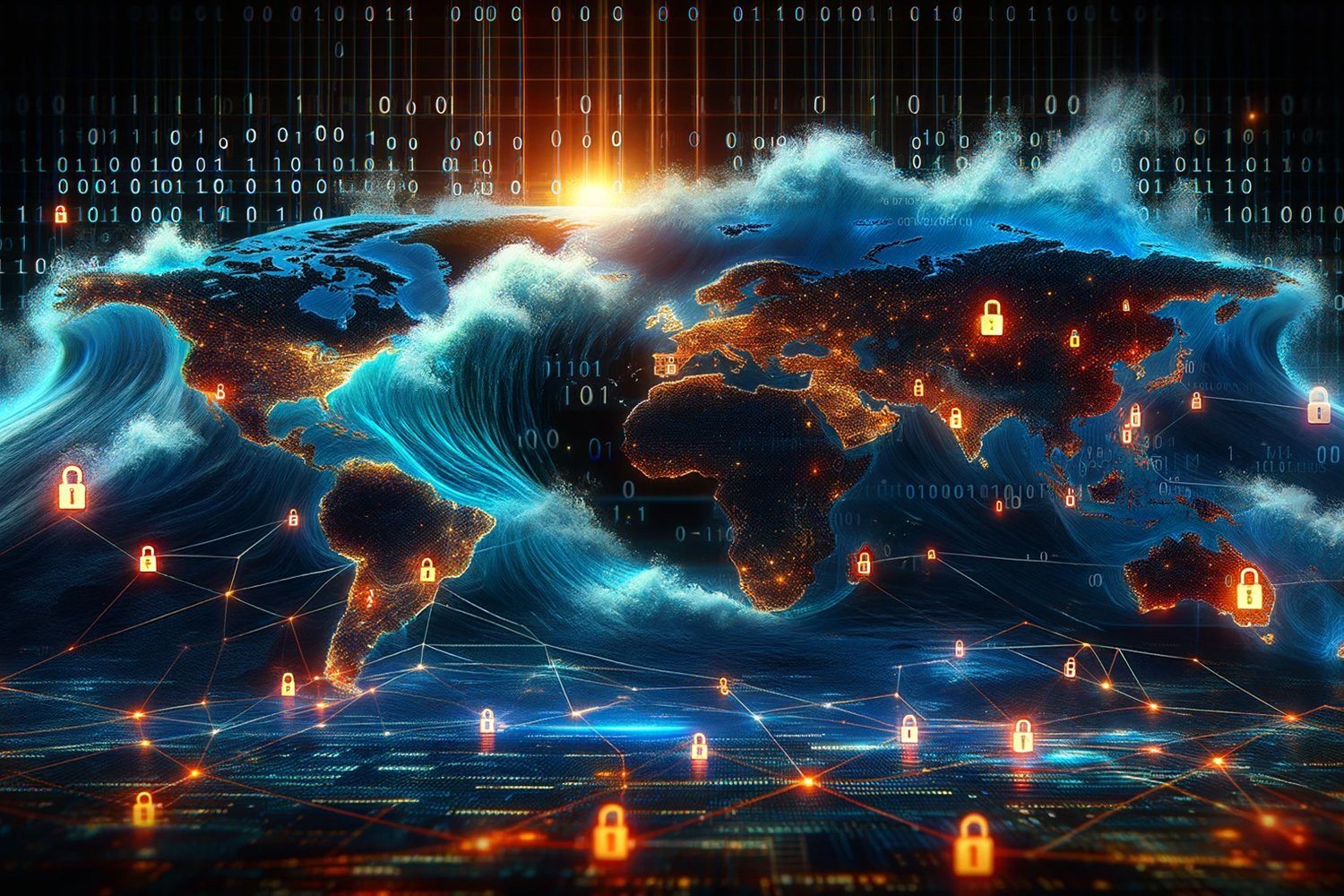 Cyberattaques Réseaux Monde Entier