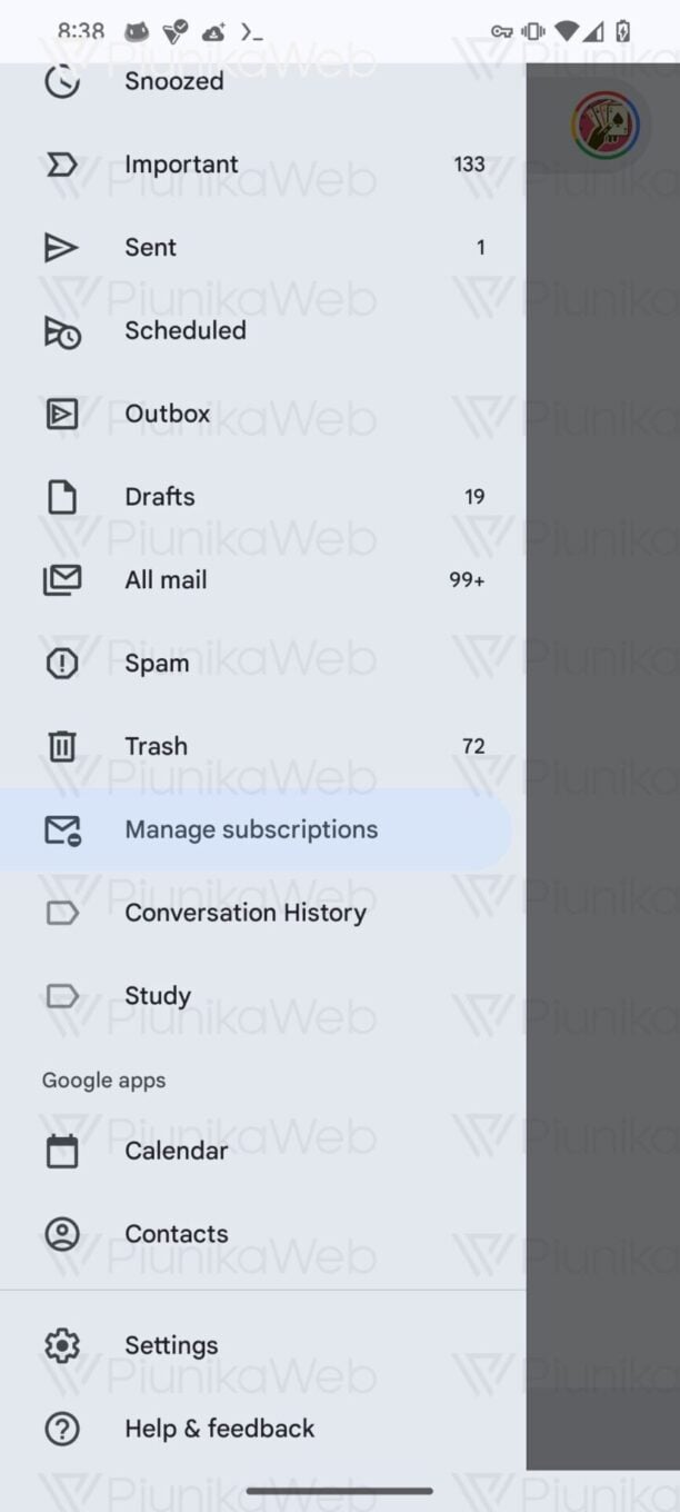 Gerer Abonnements Gmail