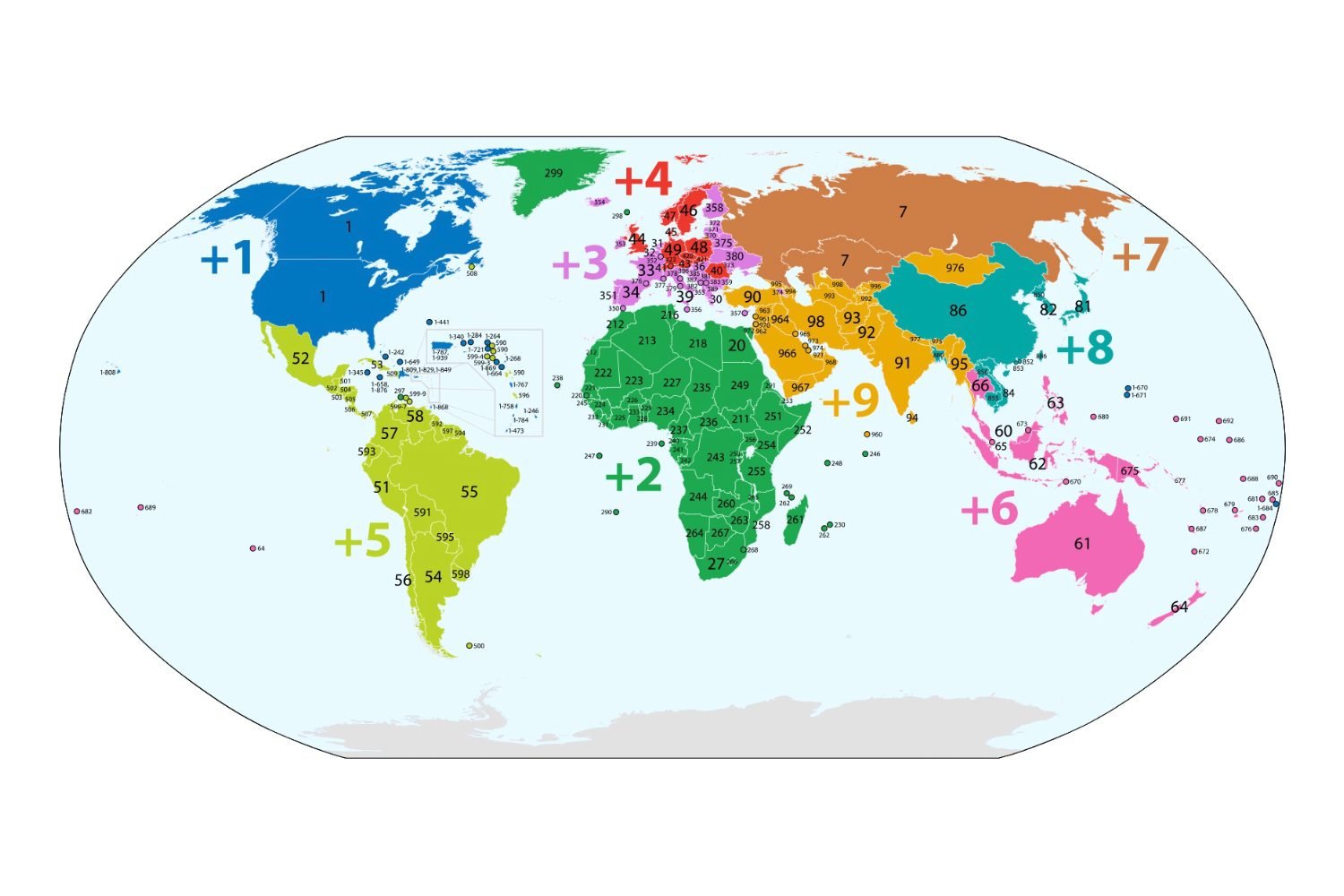 Indicatif Telephonique Carte Monde