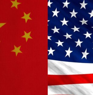 Drapeau US Chine