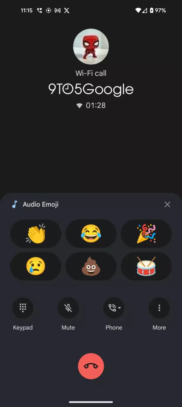 Emoji Audio Google Telephone