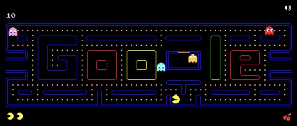 Jeux Pac Man Google Doodle