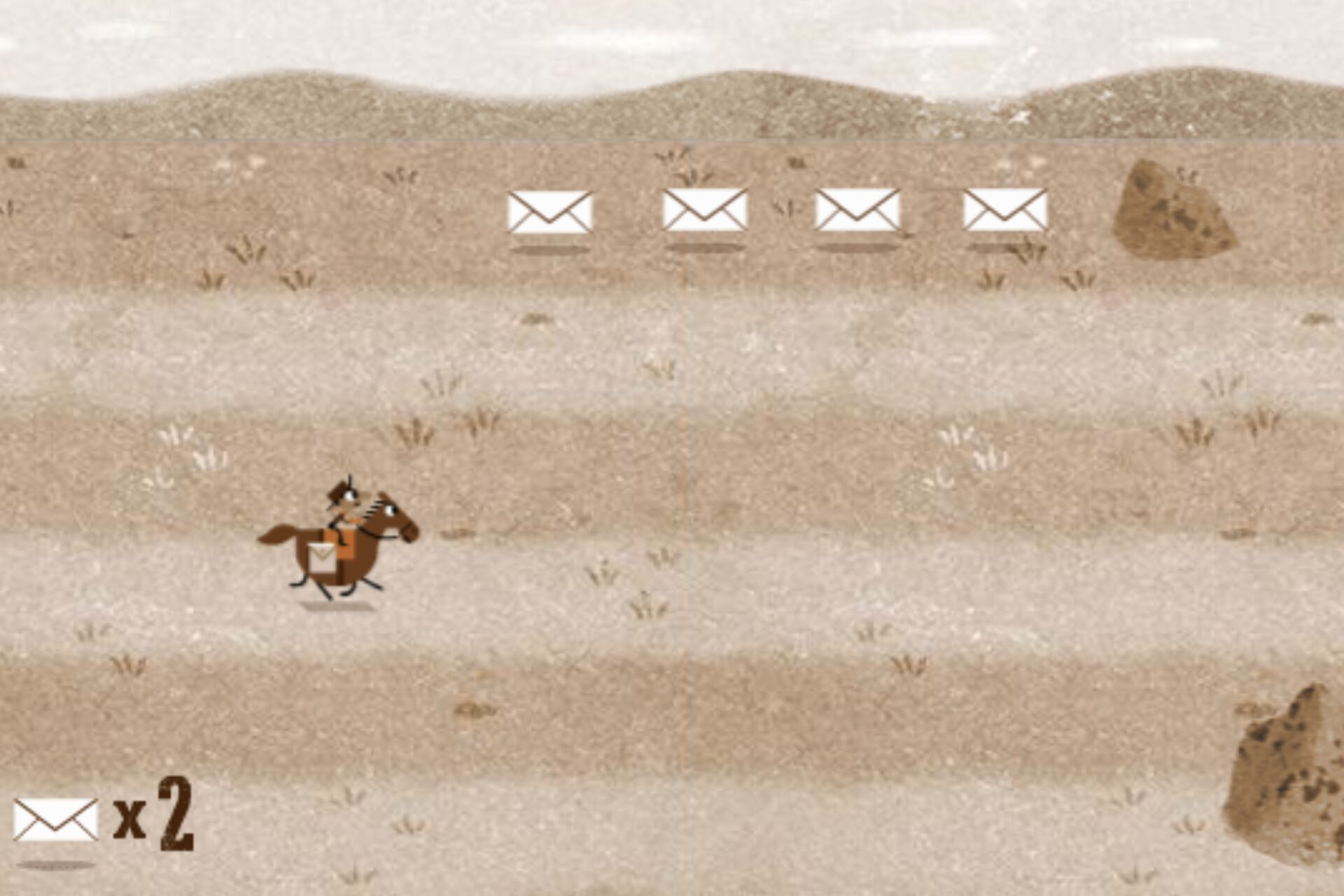 Pony Express Jeu Google