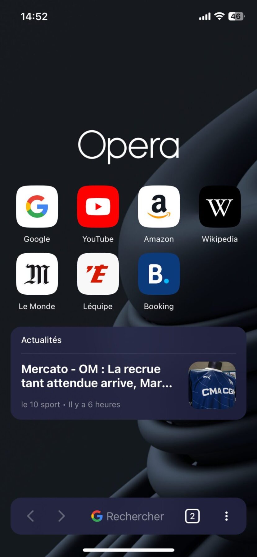 Oper 1 Opera lance Opera One sur l’iPhone