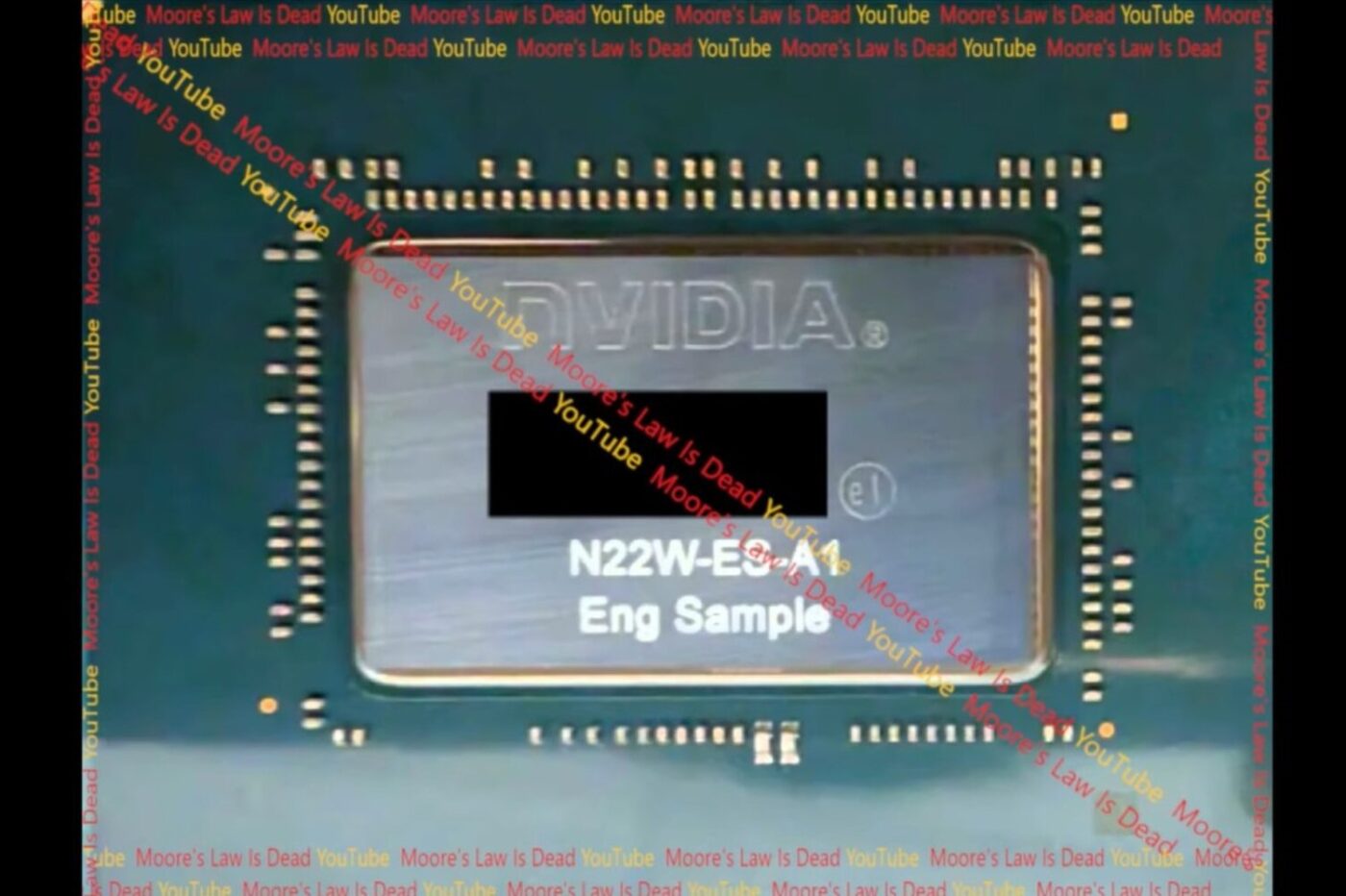 Le GPU d'une GeForce RTX 5080 laptop déjà exposé