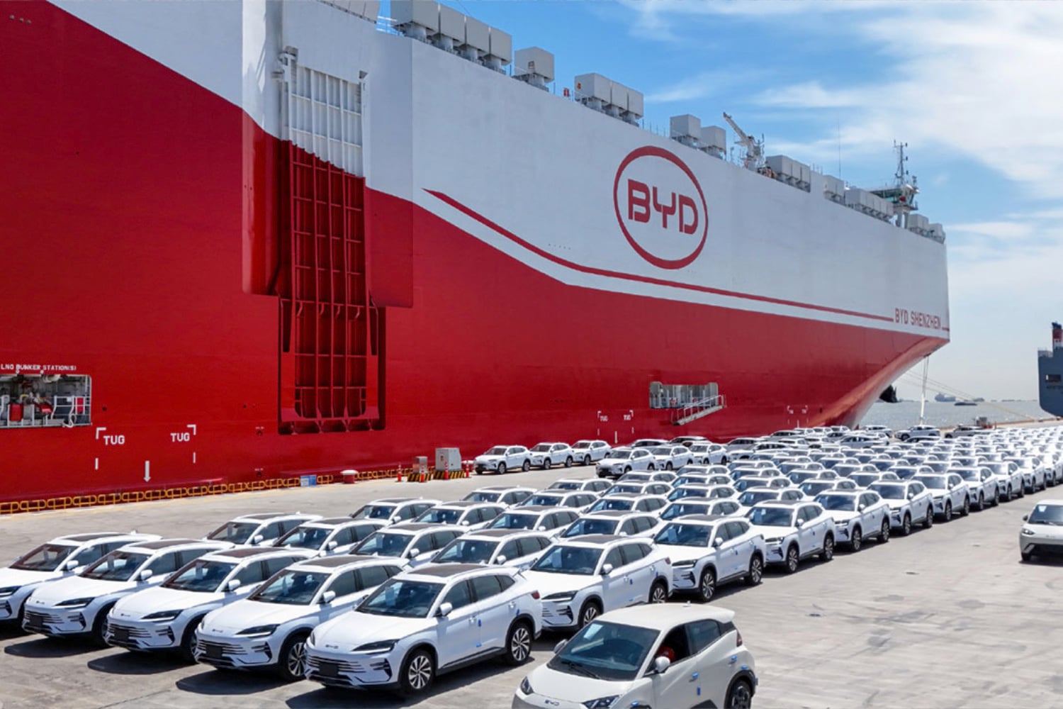 Byd Cargo Record Voitures Shenzhen
