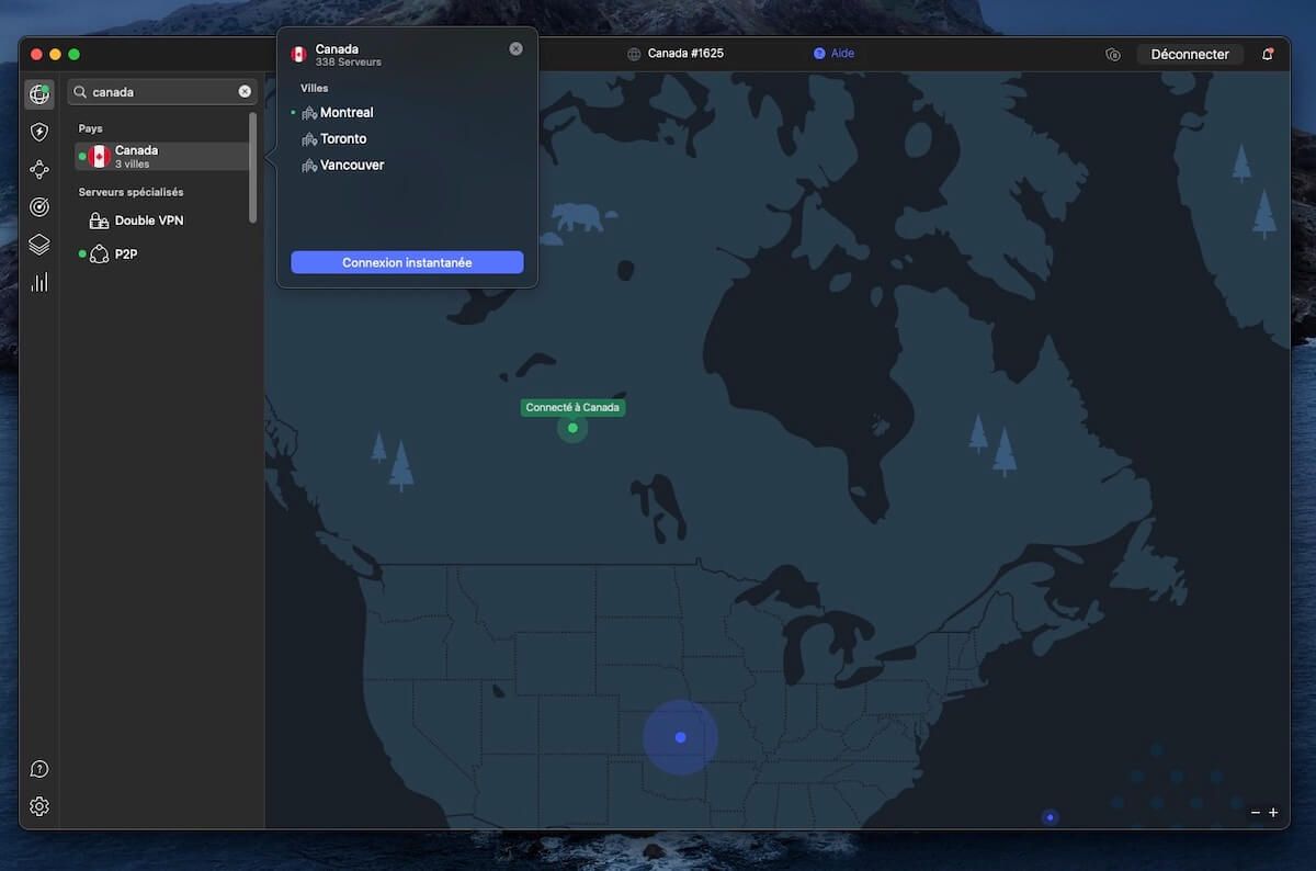 Nordvpn Connecté Au Canada