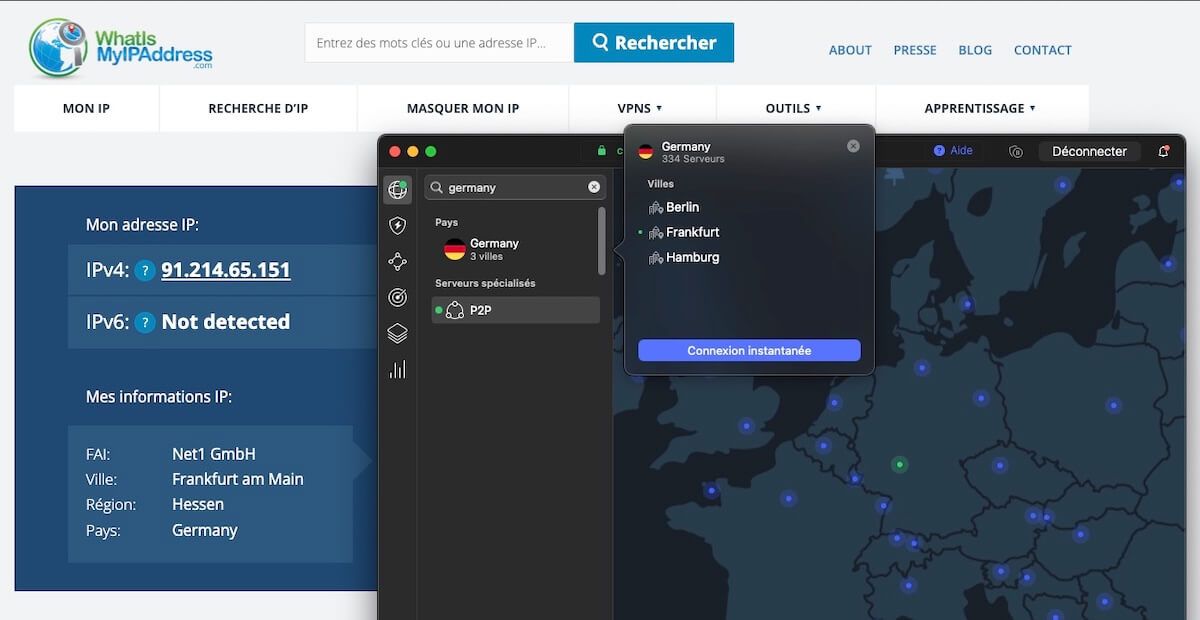 Obtention Adresse Ip Allemande Nordvpn