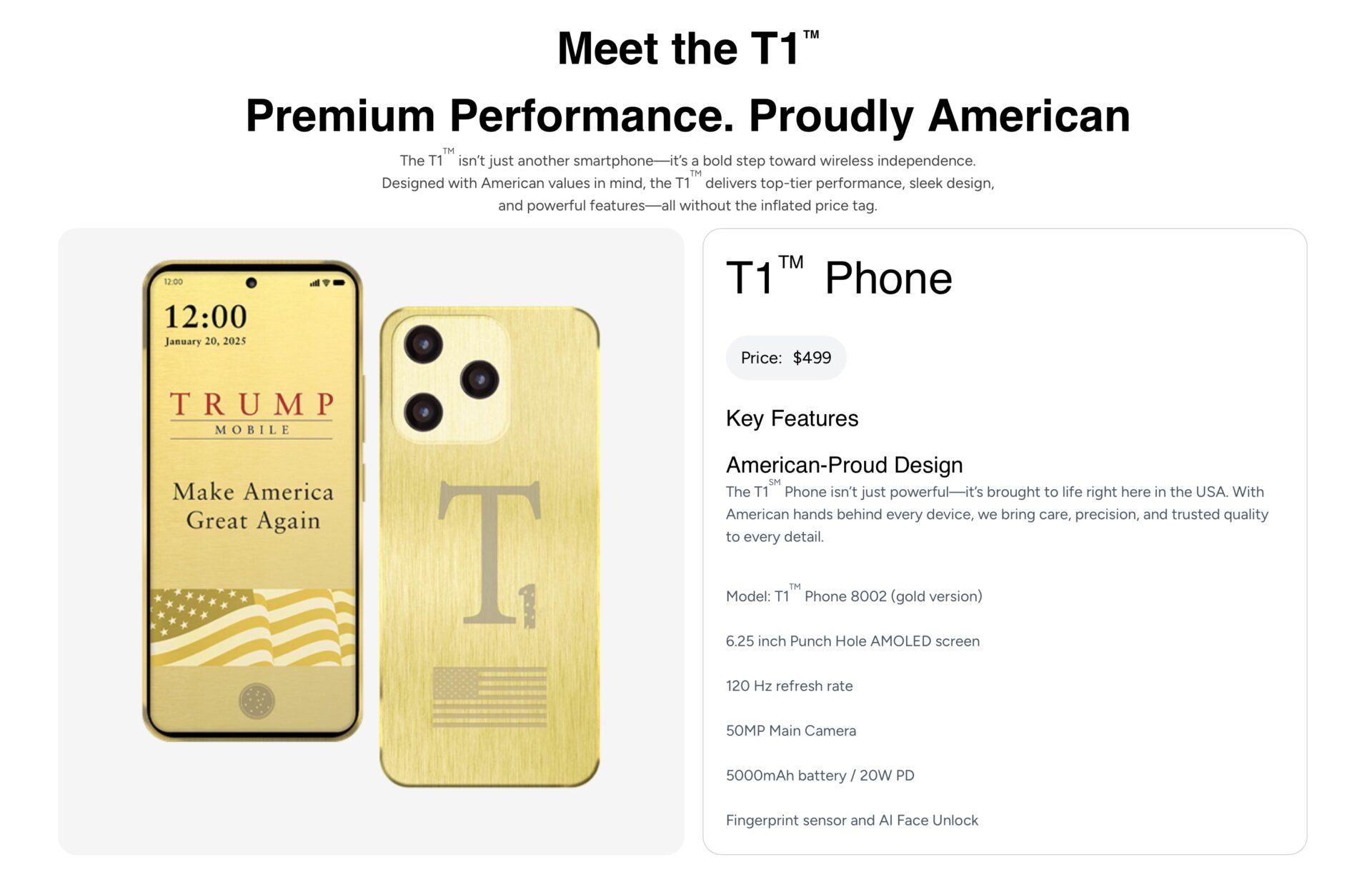 T1 Trump Phone
