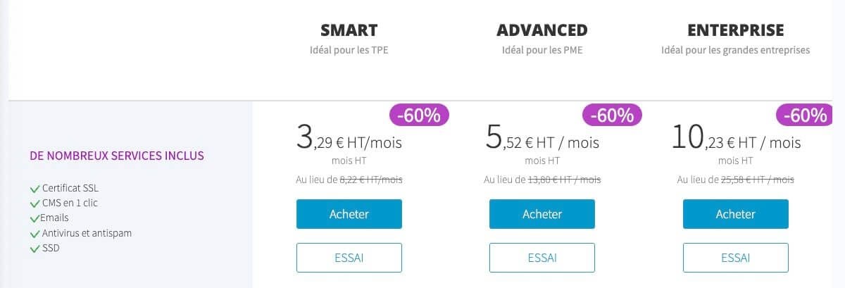 Tarifs Hébergements Amen Wepanel