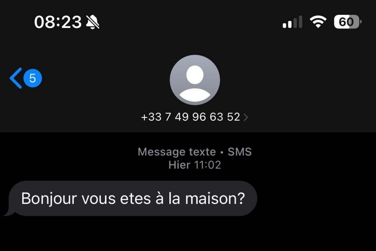 Arnaque Colis Message Variante