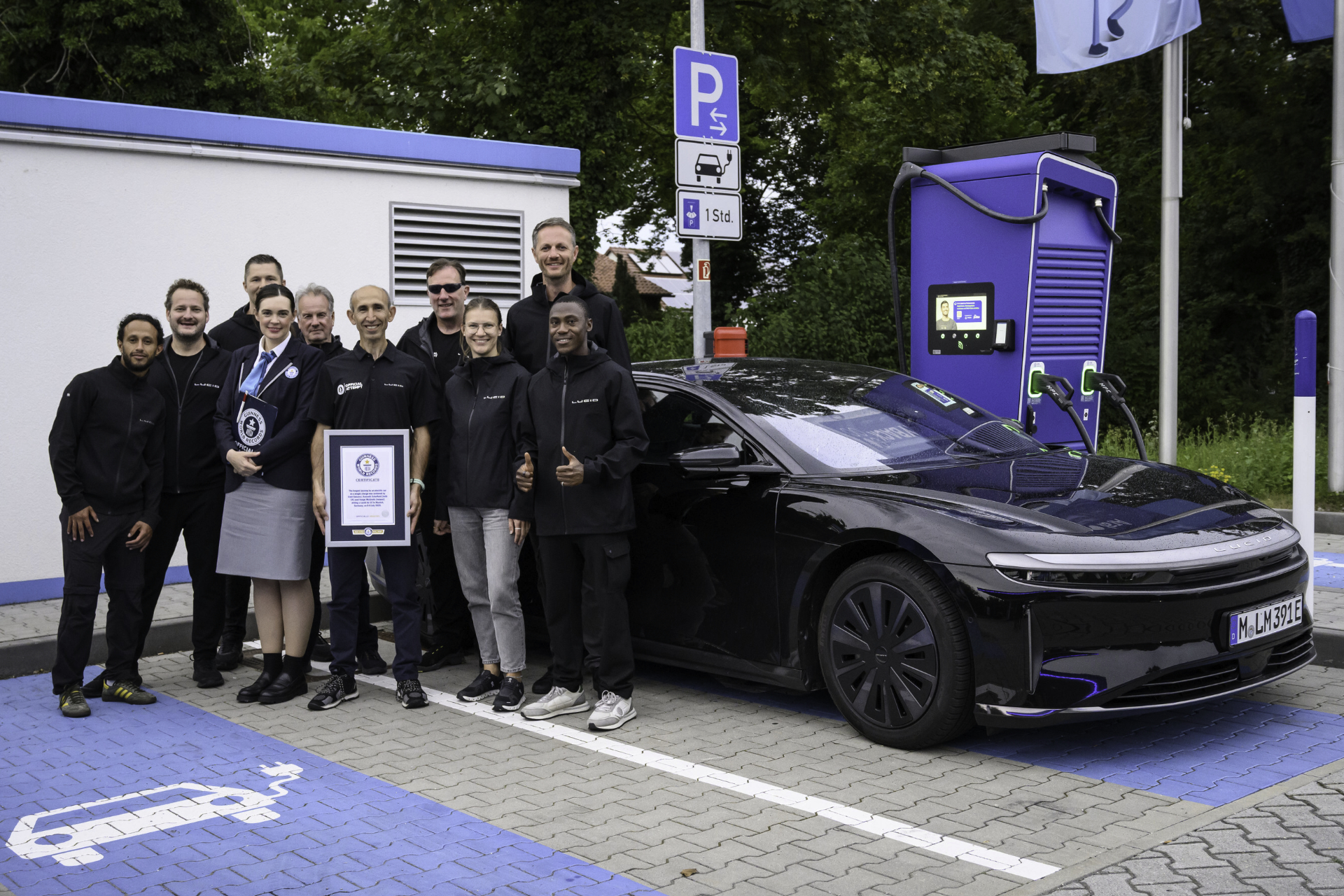 Lucid Air Grand Touring Autonomie Record