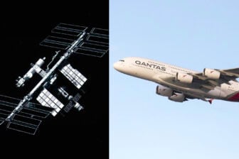 Qantas Iss Espace Avion