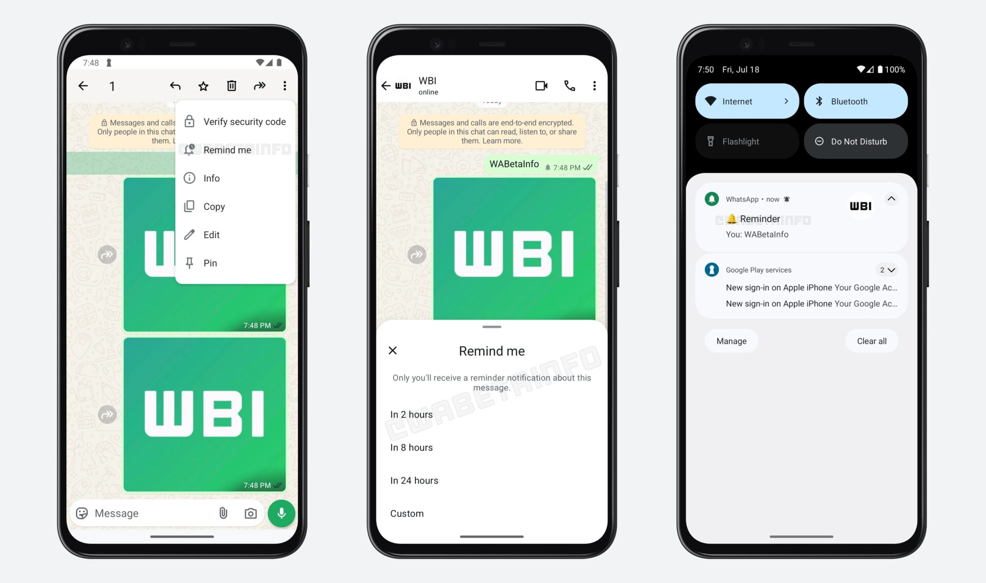 Whatsapp Android Notification Rappel