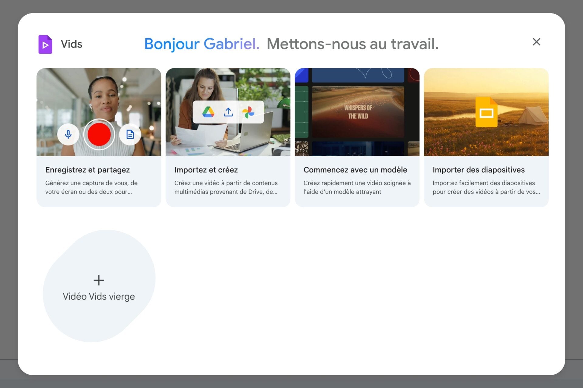 Google Vids Gratuit