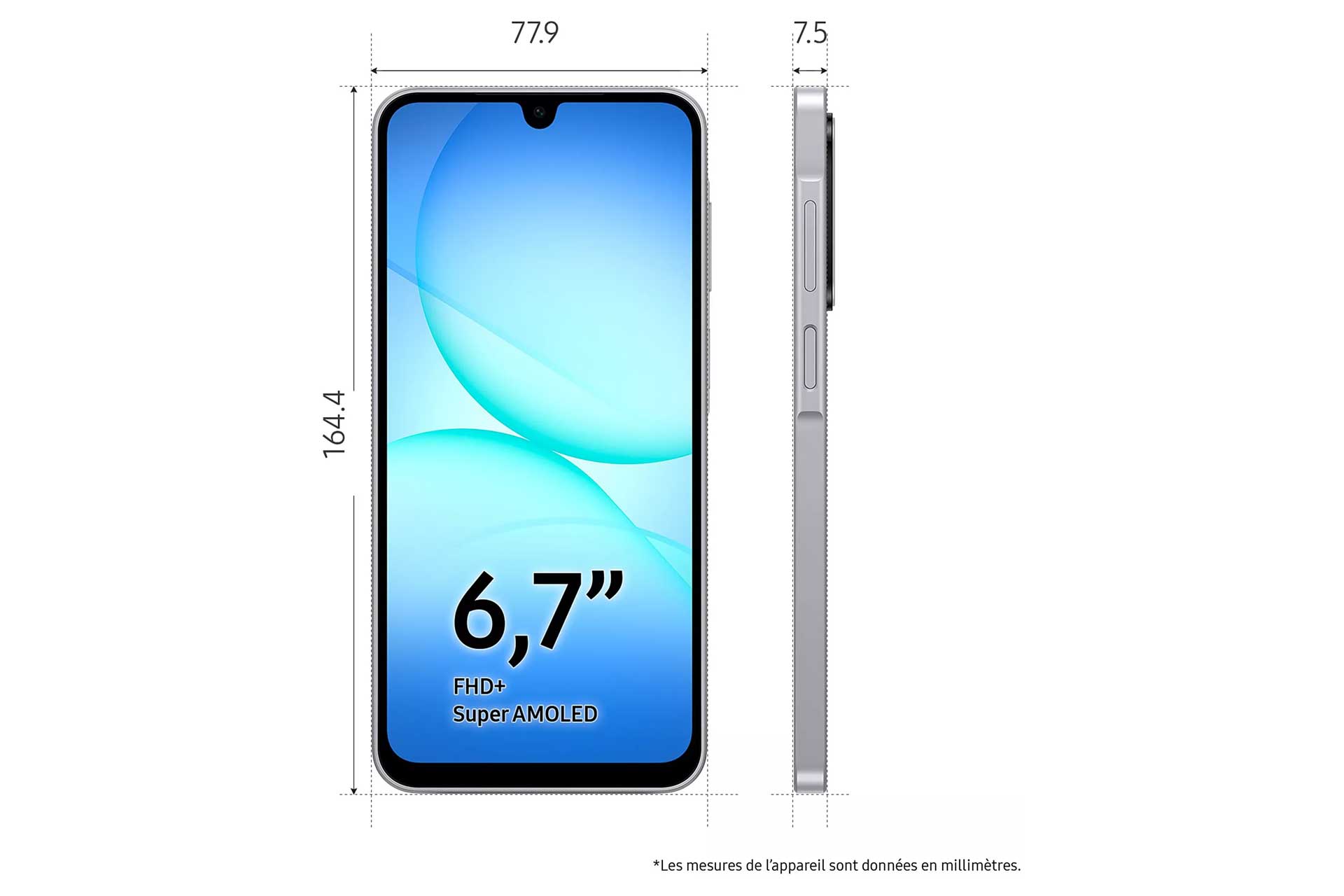 Samsung Galaxy A17 5g Dimensions