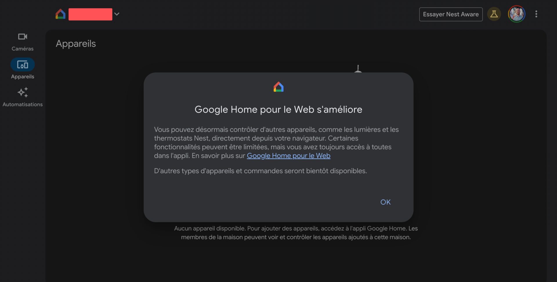 Google Home Web Nouveautes