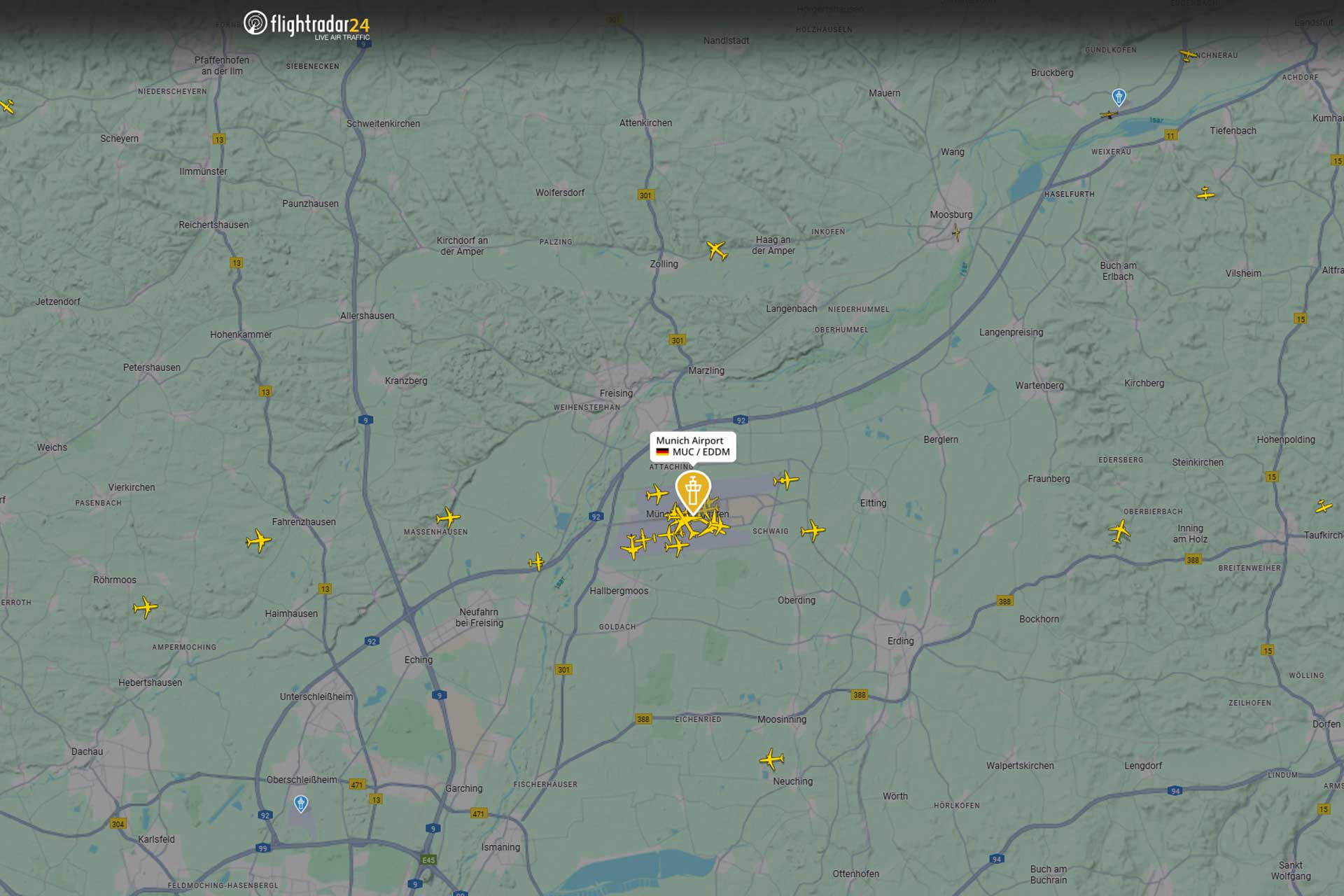 Flightradar24 Live Flight Tracker Munich