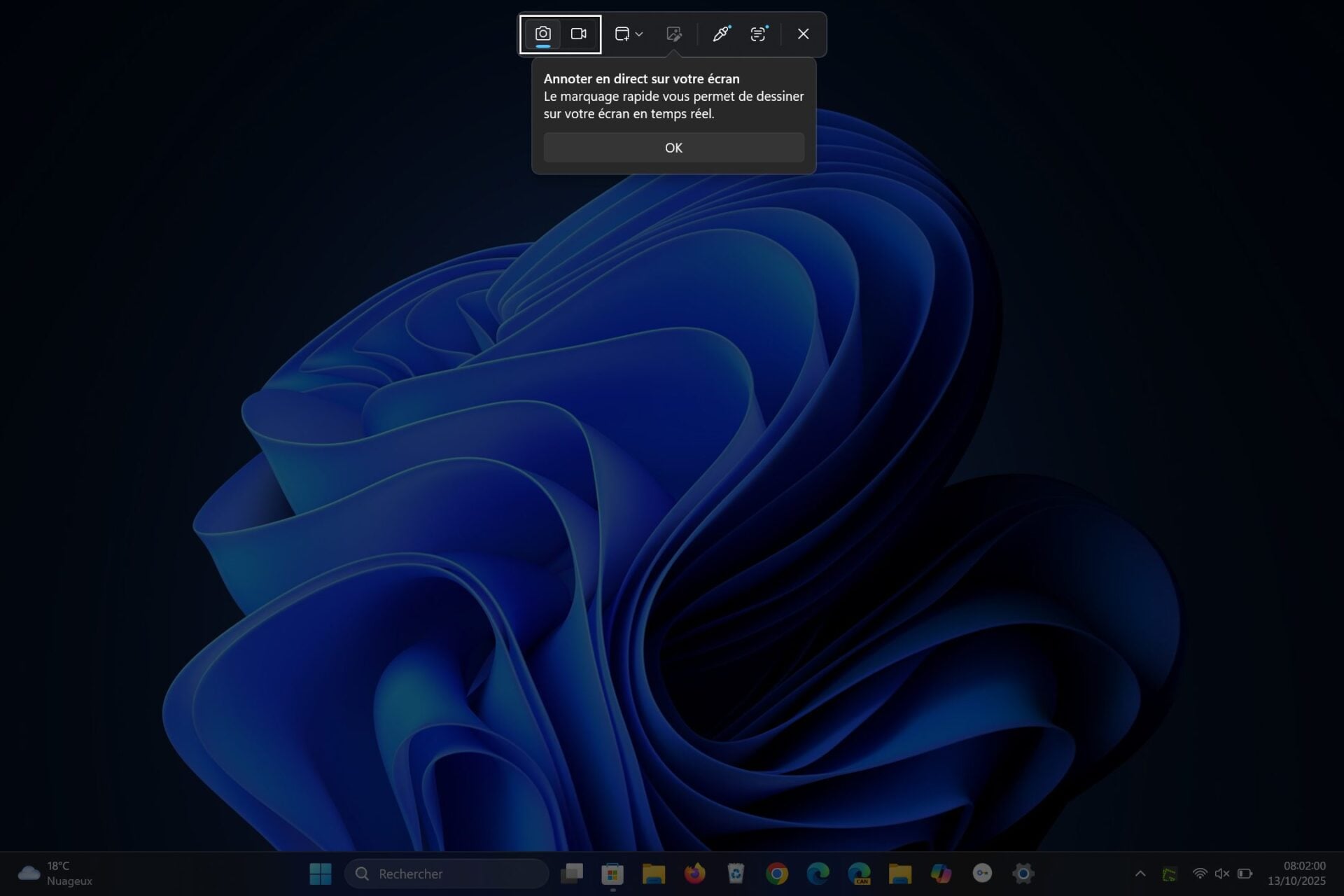 Windows 11 Outils Capture D'écran Annotation Rapide 1