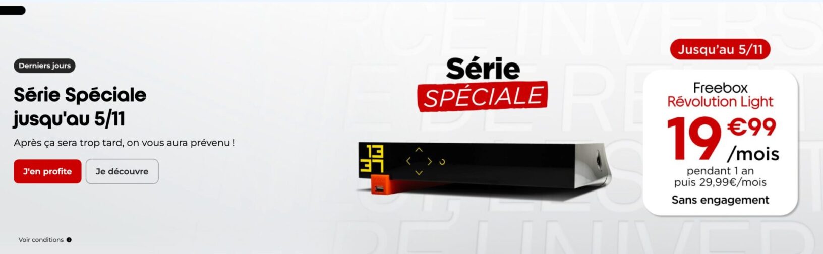 Free va (encore) mettre fin à son offre « Série Spéciale » Freebox — free download