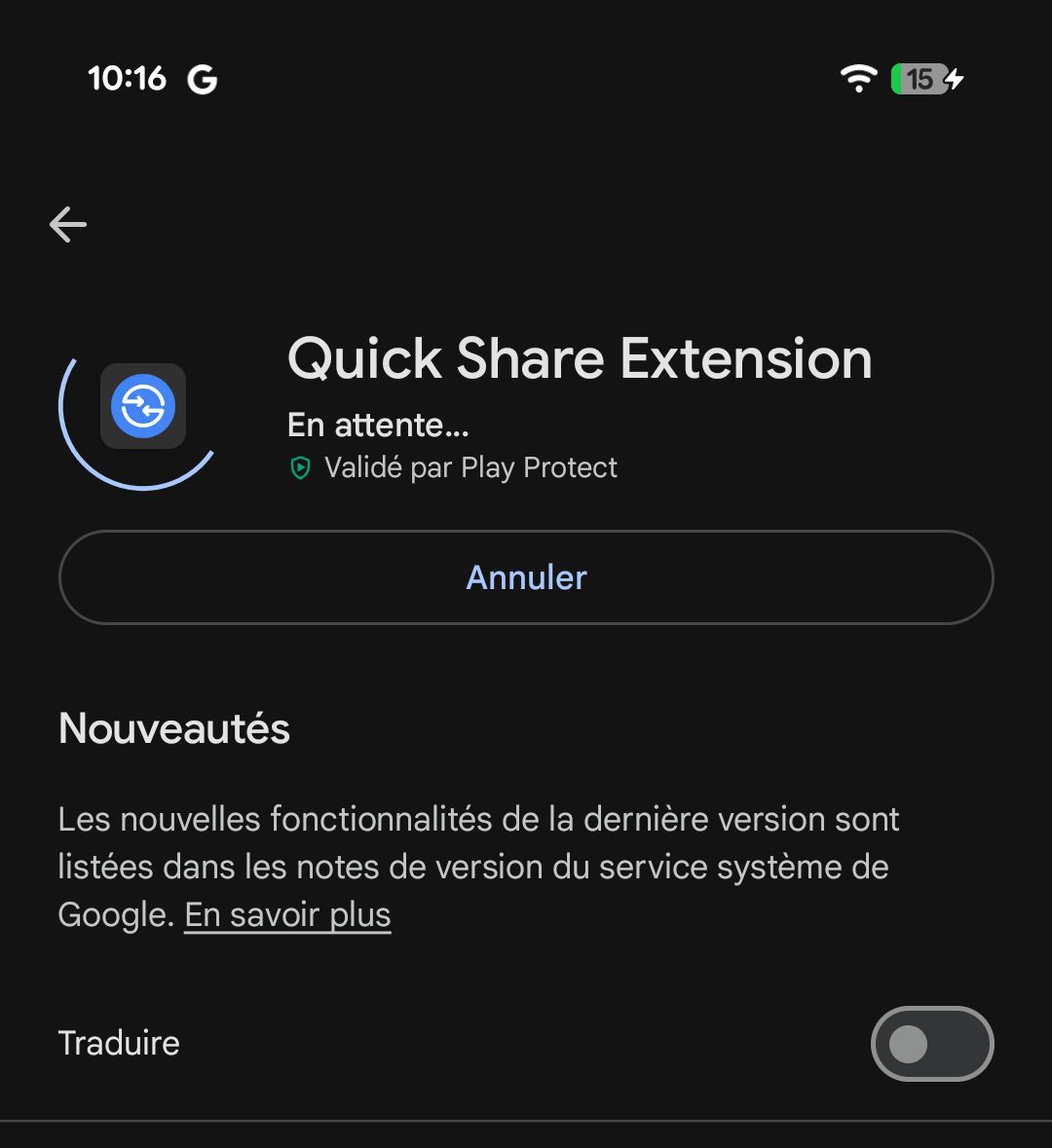 Quickshare Extension Airdrop