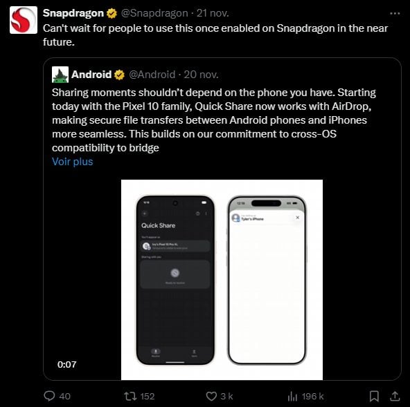 Reação de lançamento aéreo do Snapdragon Pixel 10