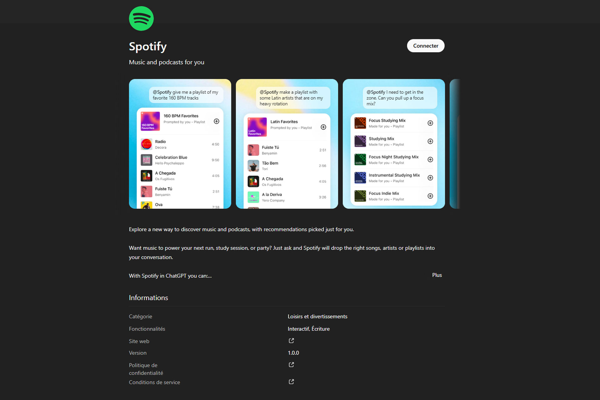Chatgpt Spotify