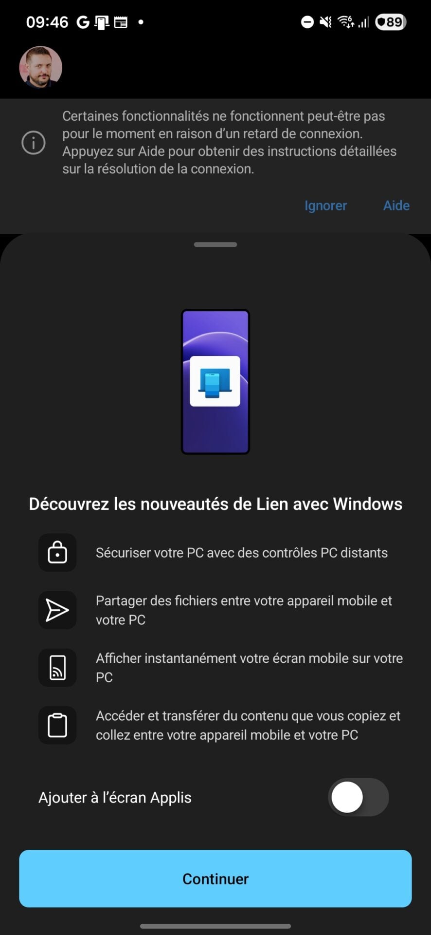 Vincular com Windows Android 1