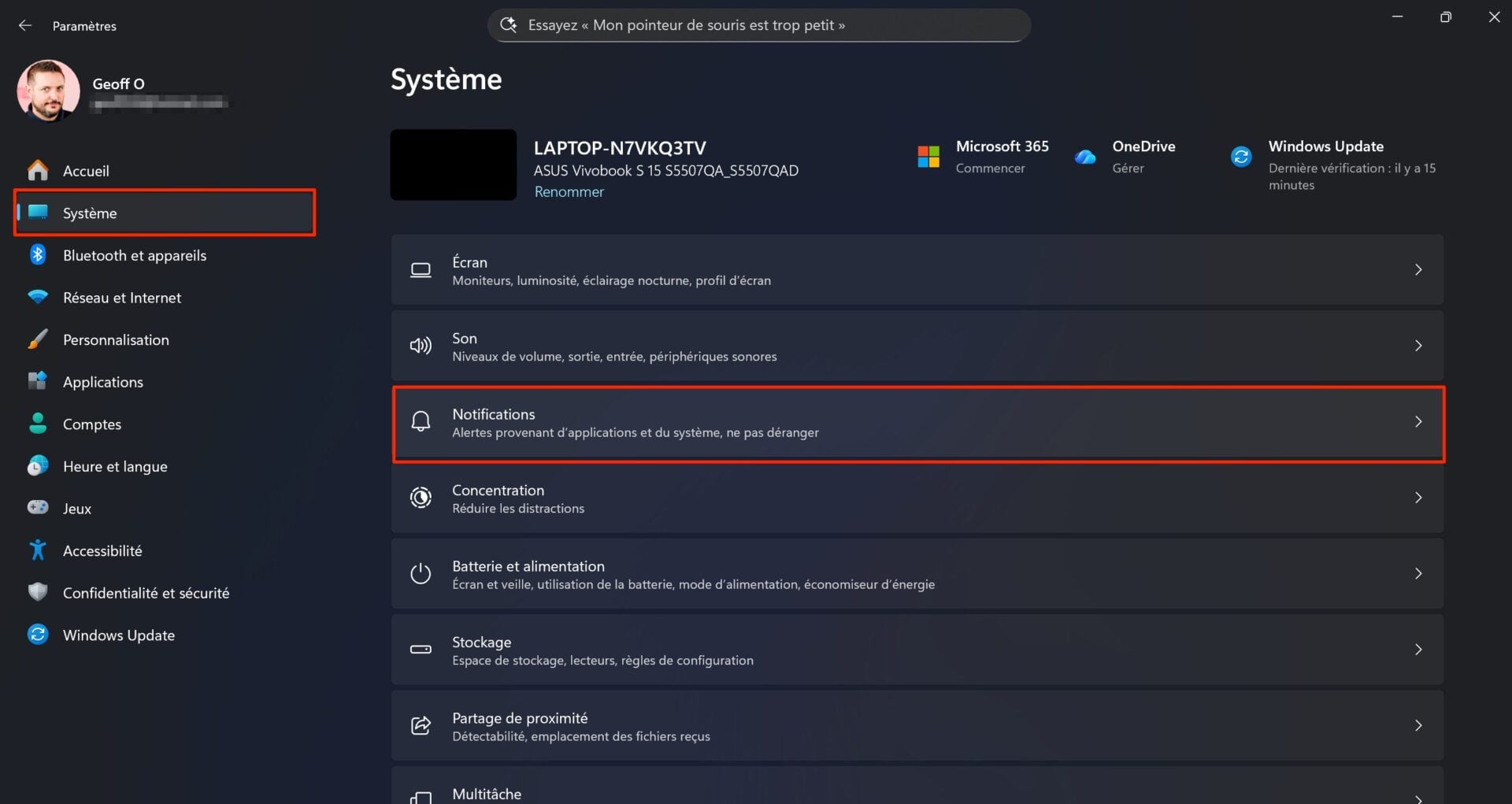Windows 11 Modifier Position Indicateurs 1