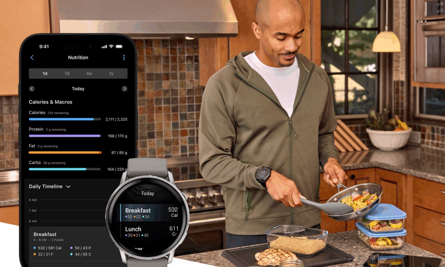 Garmin artık uygulamasıyla beslenmenizi takip etmek istiyor