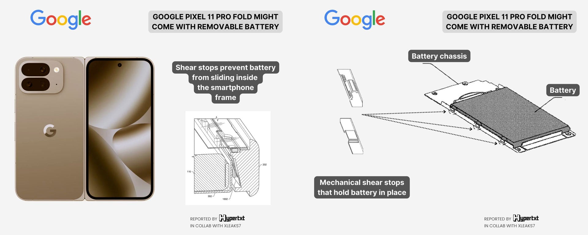 Google Pixel 11 Pro Fold Removable Battery