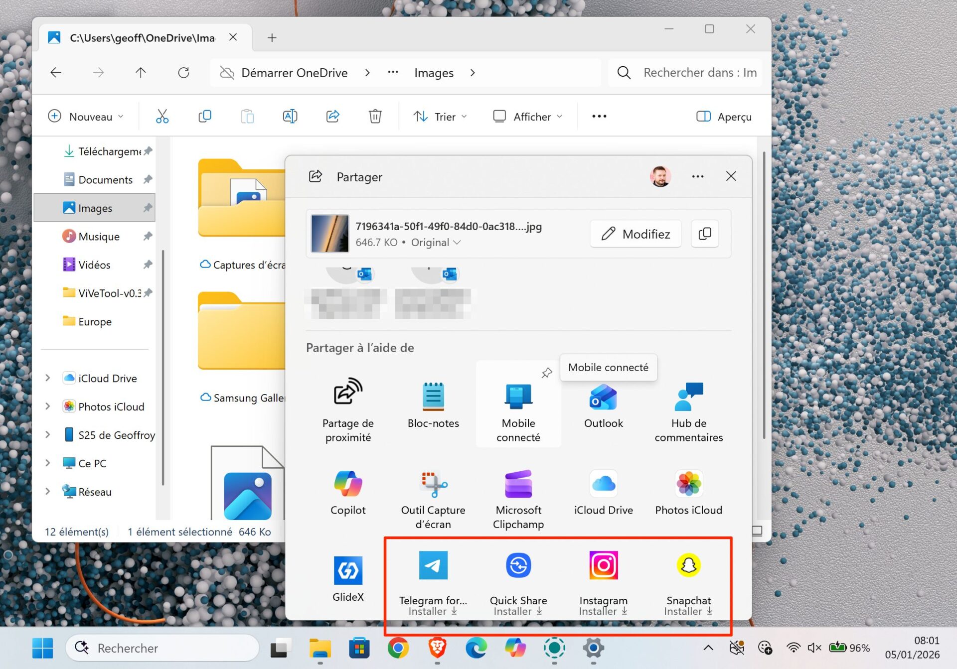 Windows 11 Partage Pub