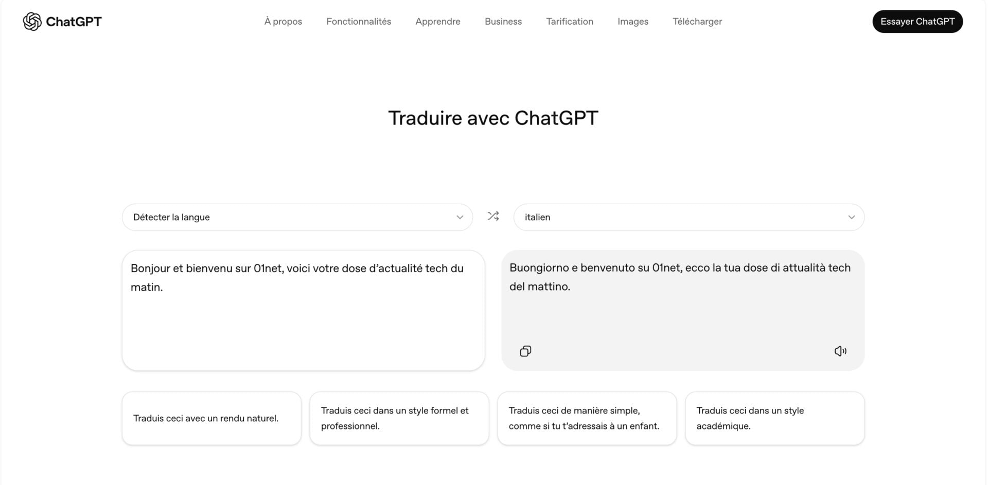 Traduire Avec Chat Gpt