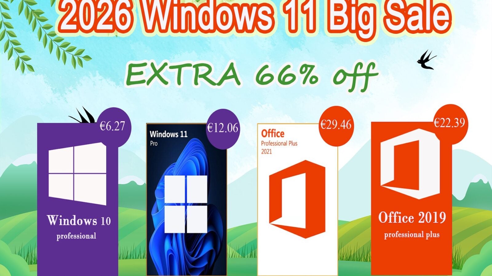 Windows 11 Pro and Microsoft Office at reduced prices: spring offers not to be missed