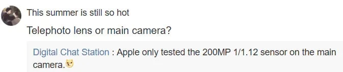 Apple iPhone 200 Mpx Camera Digital Chat Station