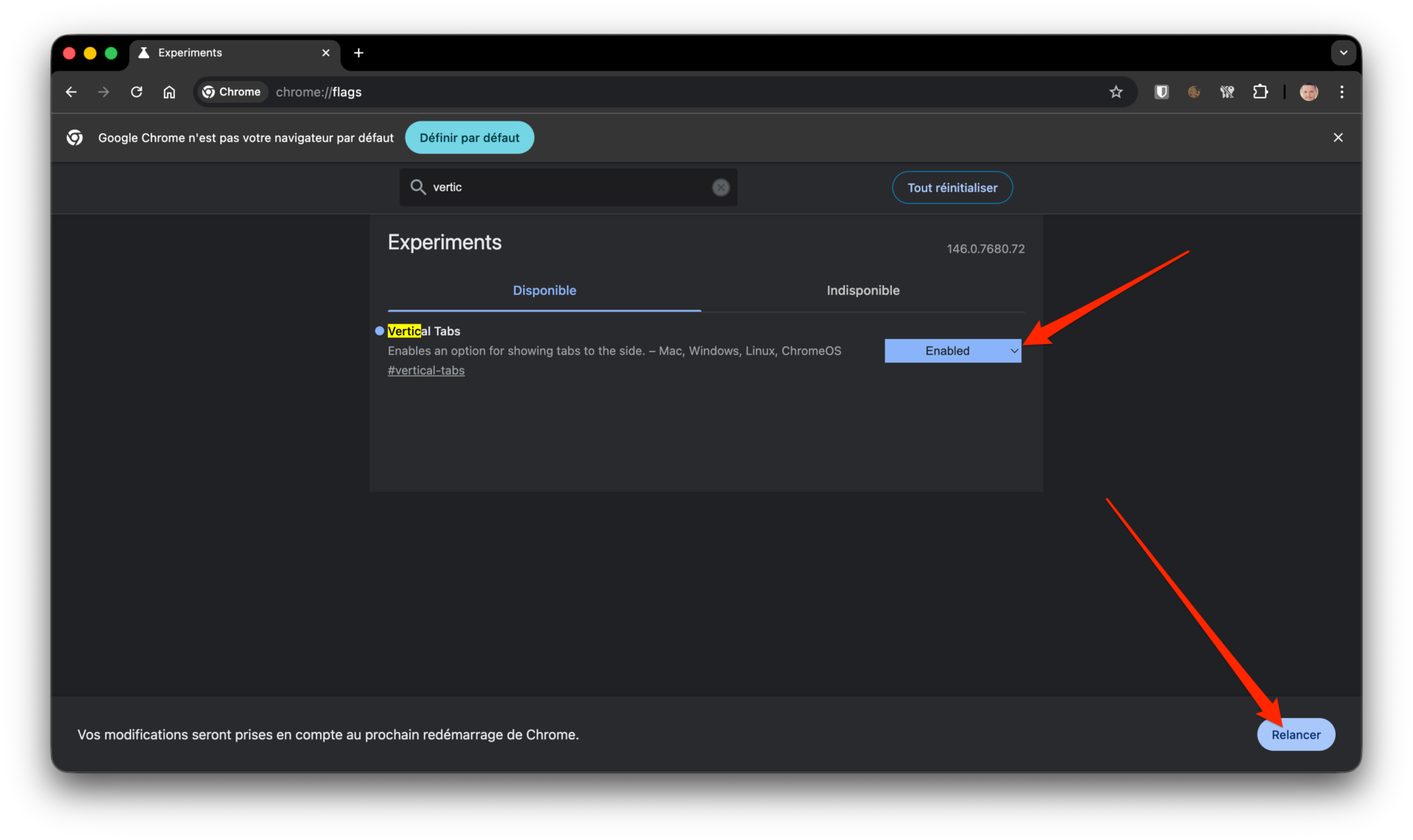 Google Chrome Activer Les Onglets Veticaux 1