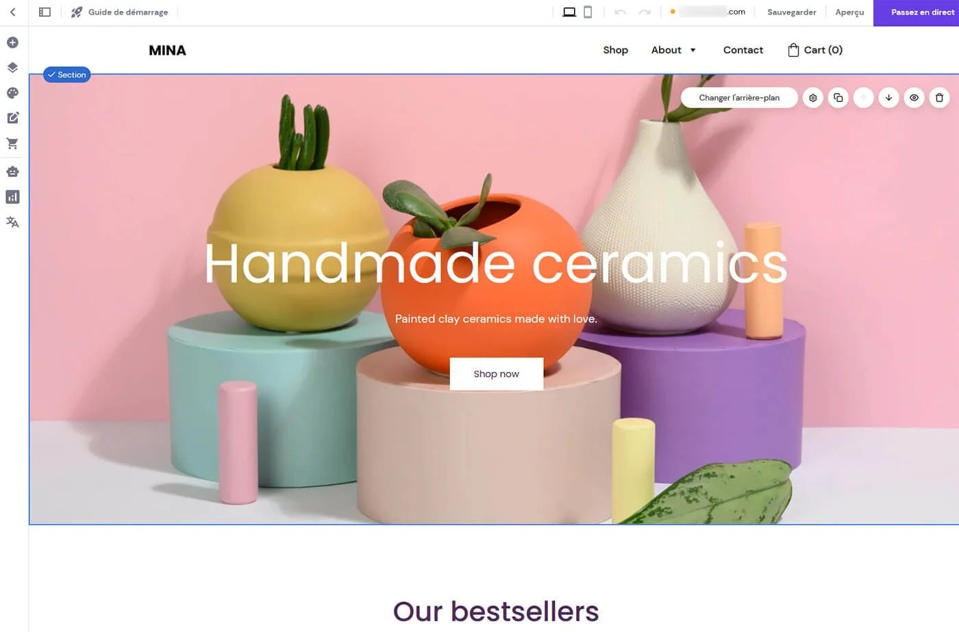 Outil Creation Site Web Hostinger